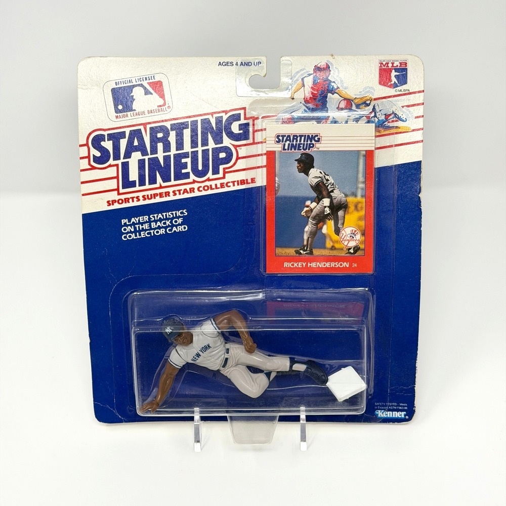 Rickey Henderson Starting Lineup Yankees Action Figure 1988 Kenner Sealed
